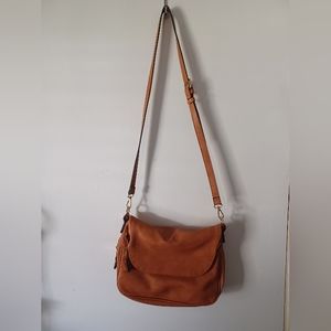 Moda Luxe brown crossbody purse non leather